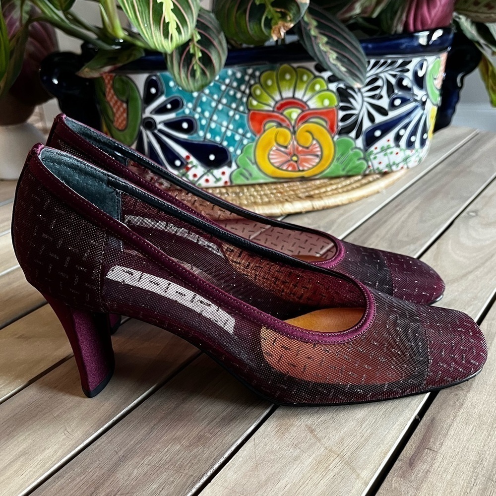 Nina Fancy Dress Shoes Locus Claret Baguette Me size 7